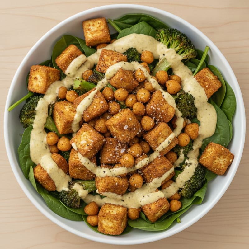 Roasted Chickpea & Veggie Buddha Bowl