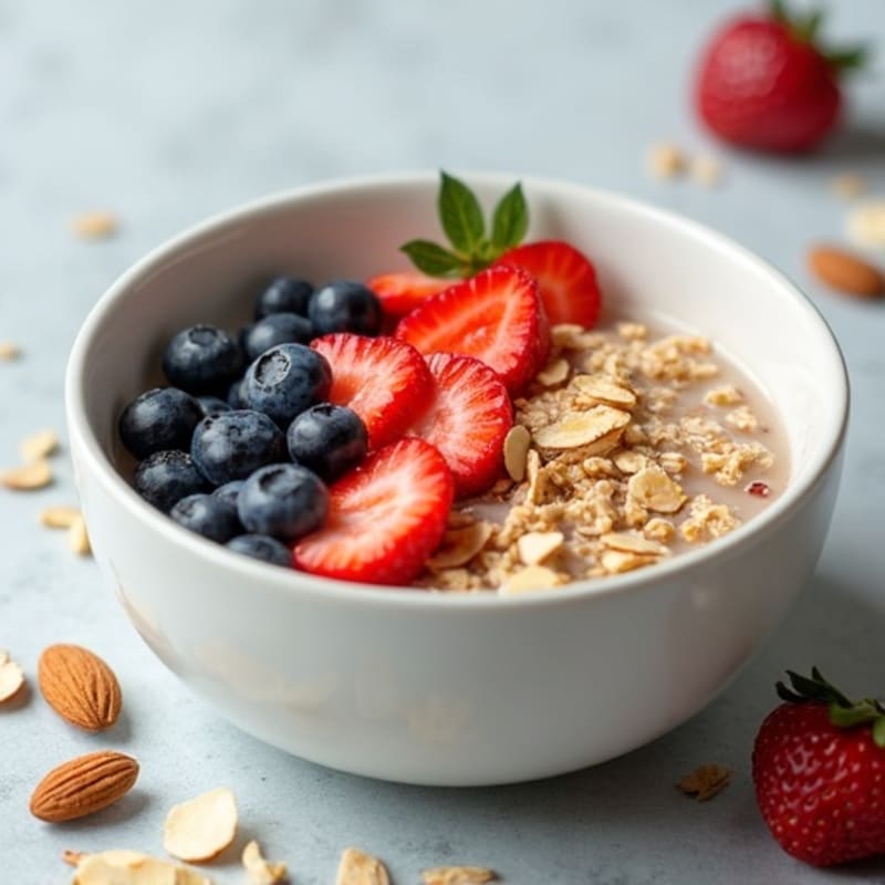 Basic Protein Oats with Fresh Berries
