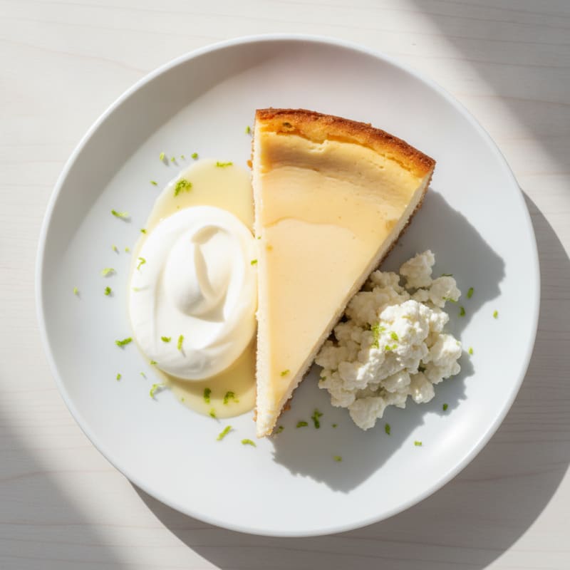 Vanilla Protein Cheesecake with Greek Yogurt