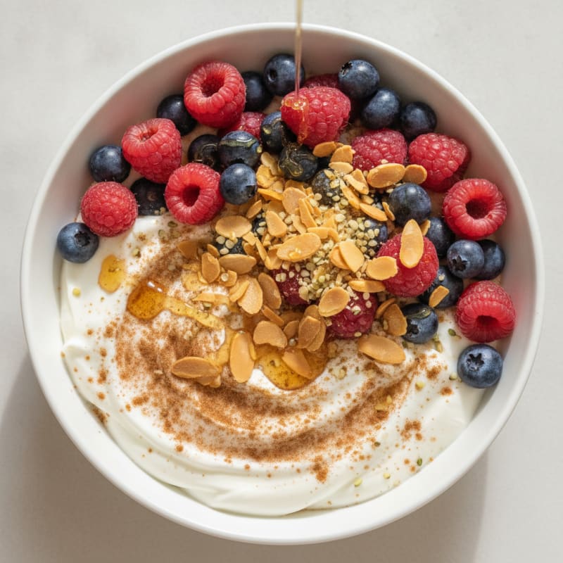 Honey-Kissed Greek Yogurt with Berries