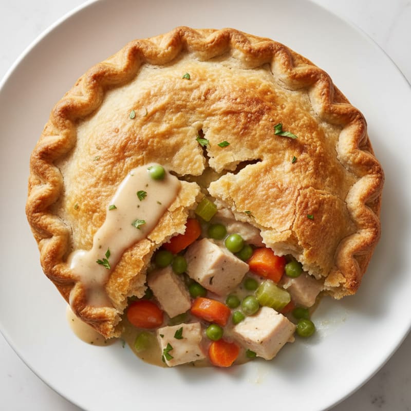 Homestyle Chicken Pot Pie with Flaky Crust