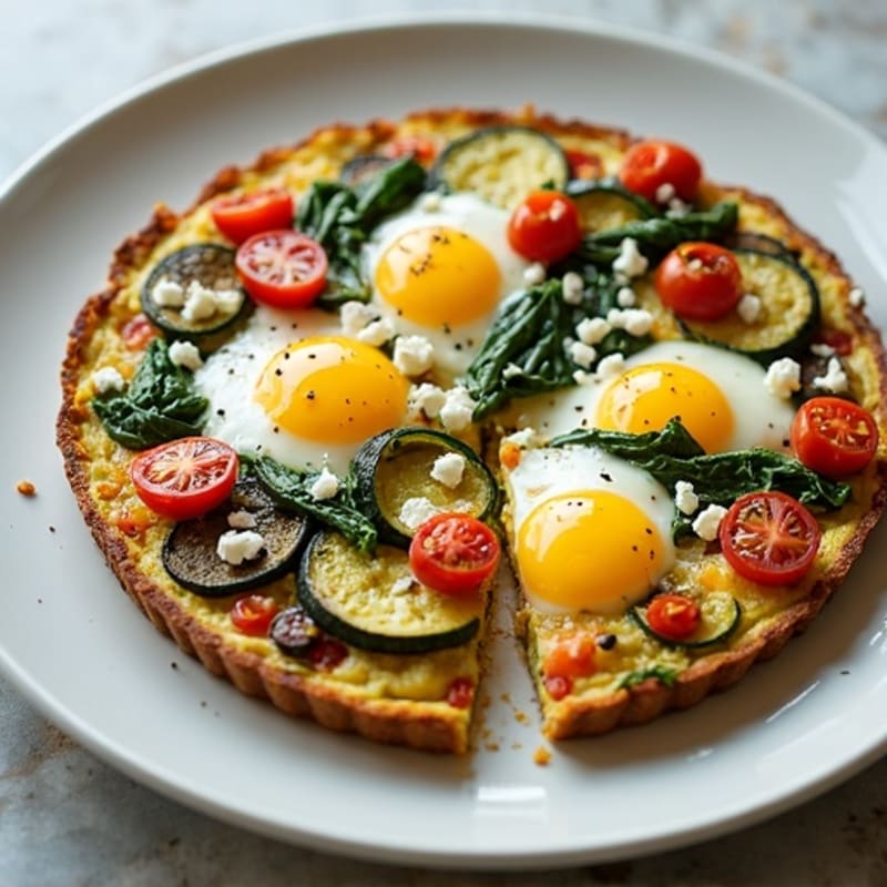Sheet Pan Roasted Vegetable and Egg Frittata