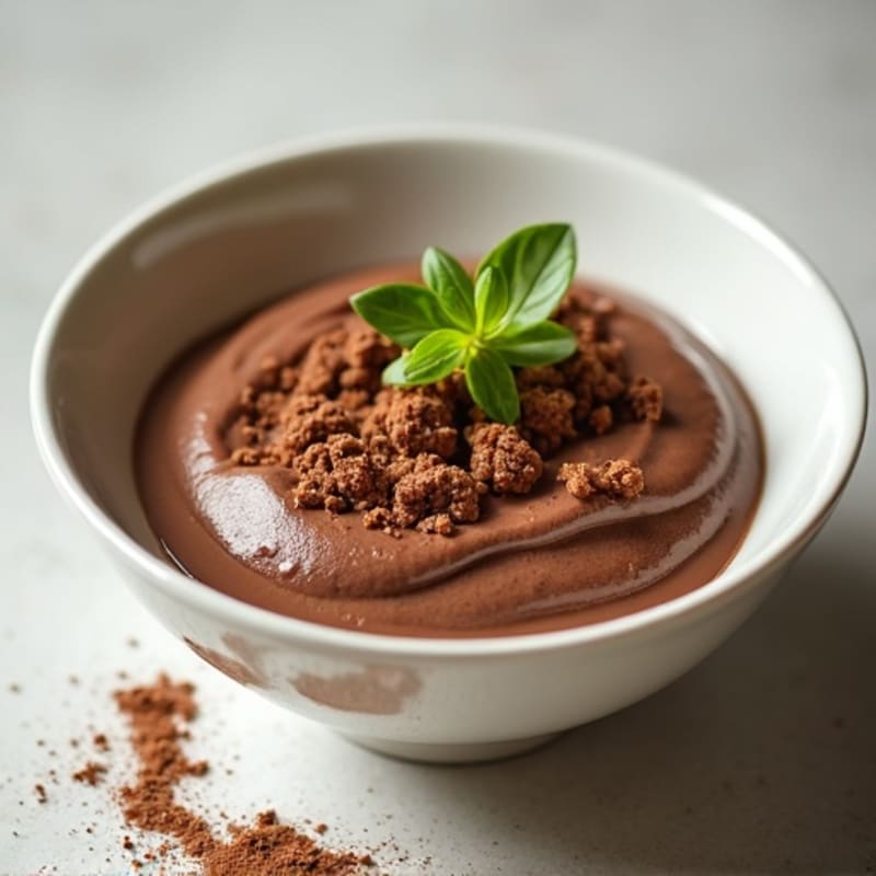 Creamy Chocolate Avocado Protein Pudding