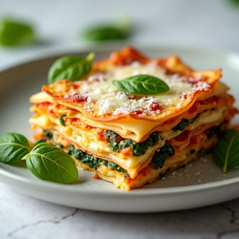 Healthy Summer Squash and Spinach Lasagna