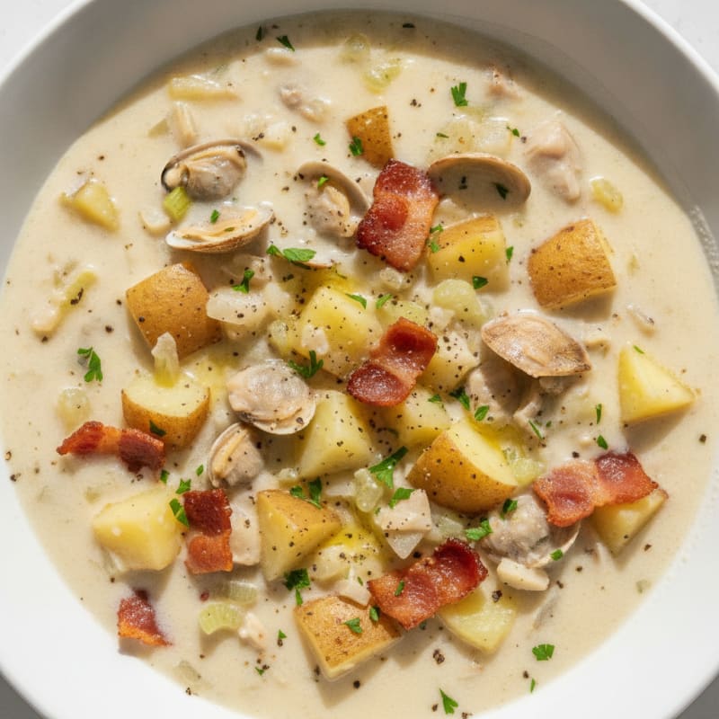 Hearty New England Clam Chowder