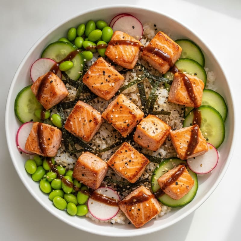 Salmon Sushi Rice Bowl