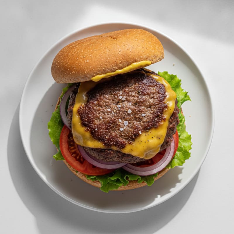 Classic Beef Burger with Cheddar