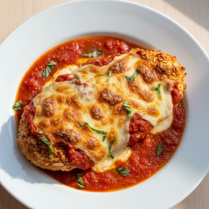 Baked Chicken Parmesan with Marinara