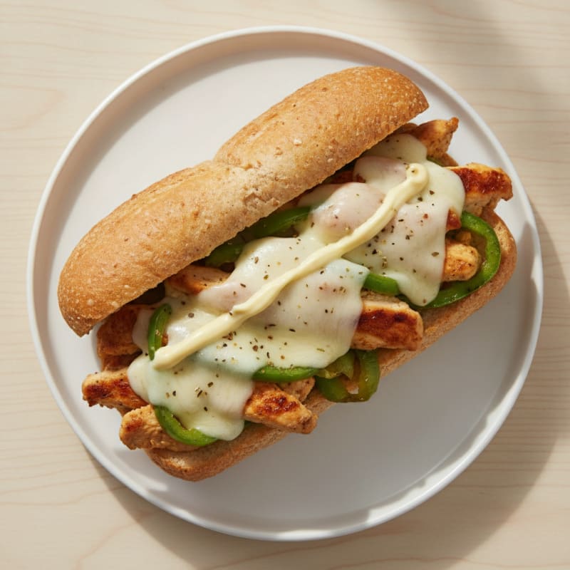 Chicken and Provolone Sub Sandwich