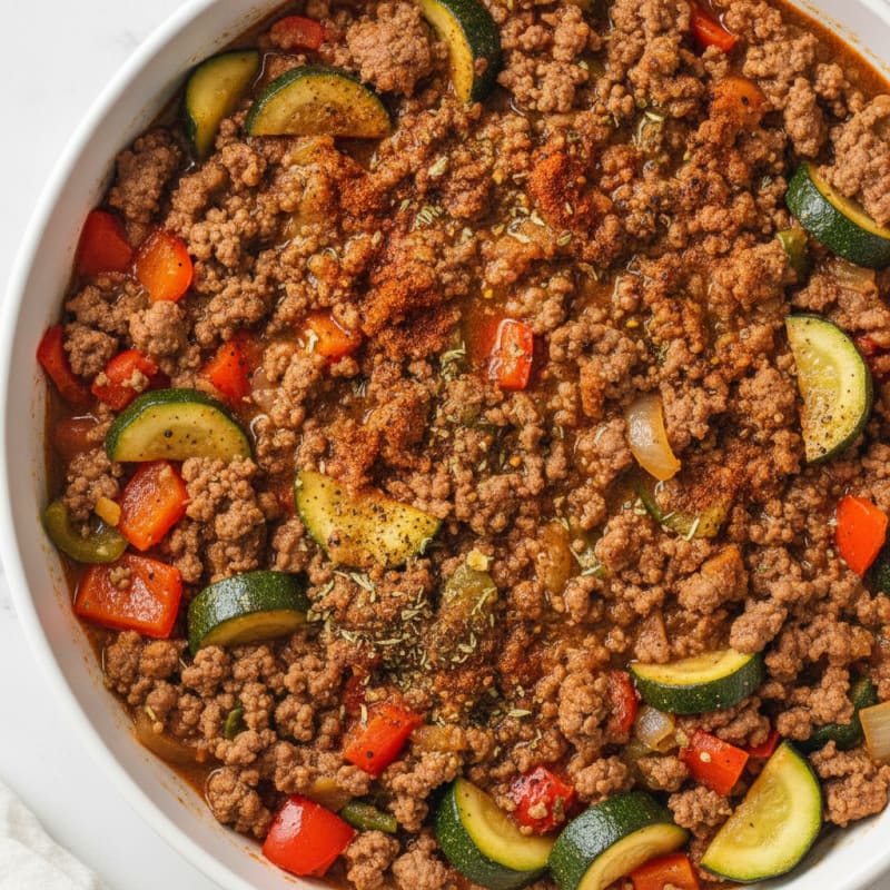 Ground Beef and Vegetable Skillet