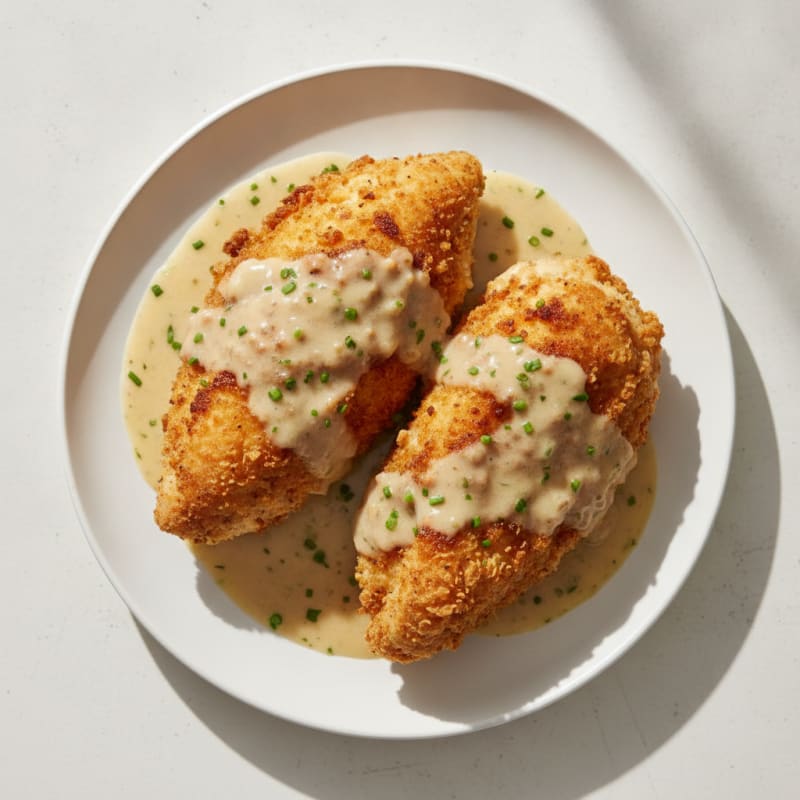 Buttermilk Fried Chicken with Creamy Gravy