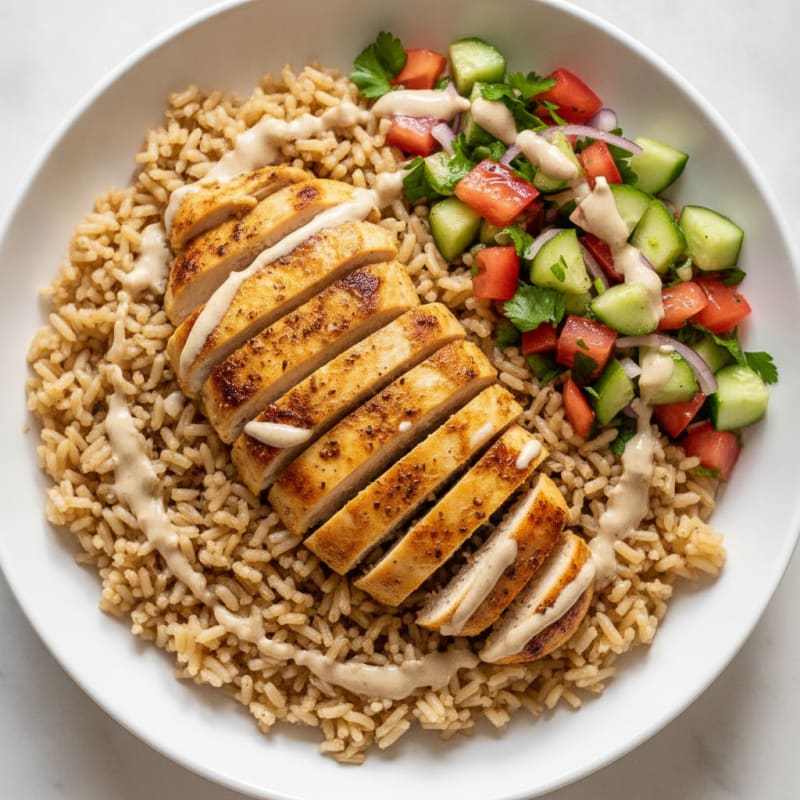 Chicken Shawarma Rice Bowl