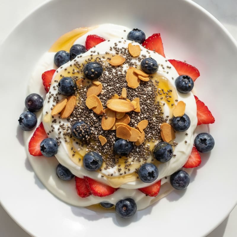 Greek Yogurt Parfait with Berries and Chia