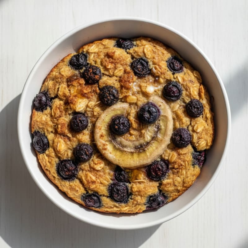 Blueberry Banana Baked Oatmeal