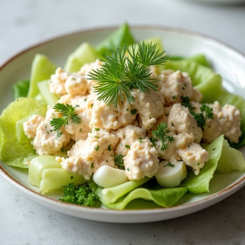 Creamy Tuna Salad with Fresh Herbs and Crisp Celery