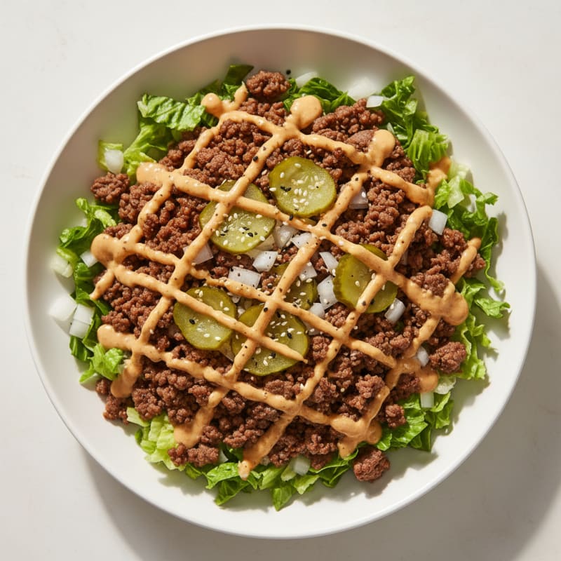 Creamy Big Mac Beef Bowl