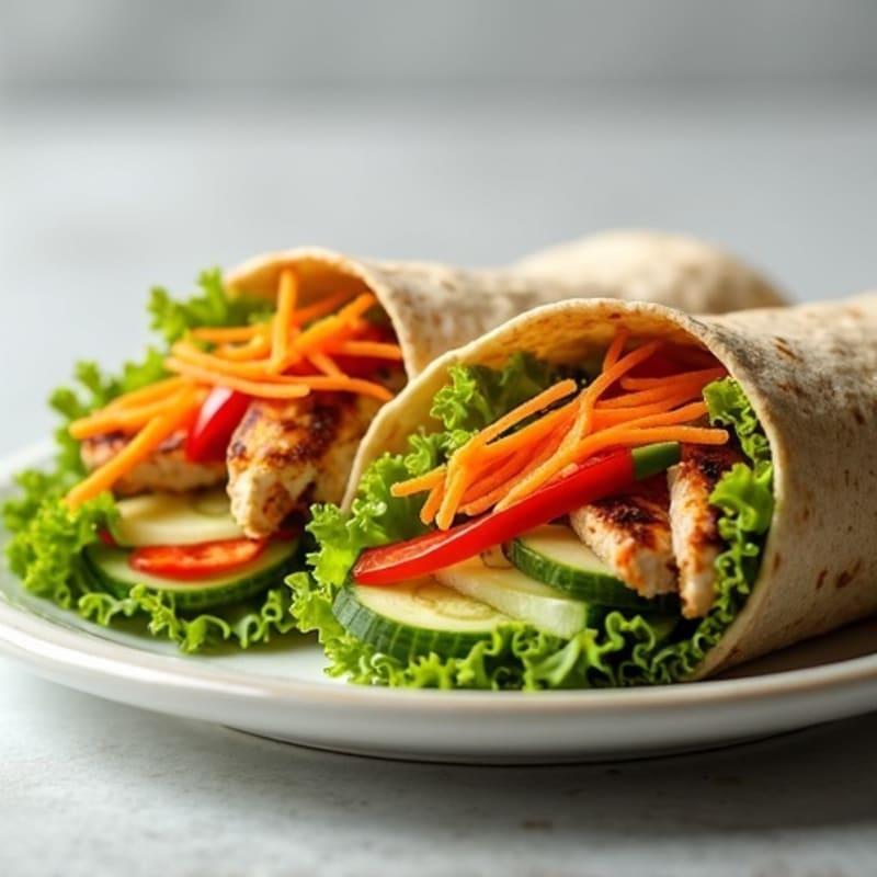 Fresh Crunchy Veggie Wrap