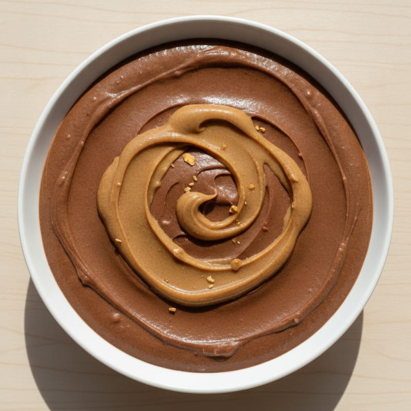 Creamy Chocolate Protein Pudding with Almond Butter