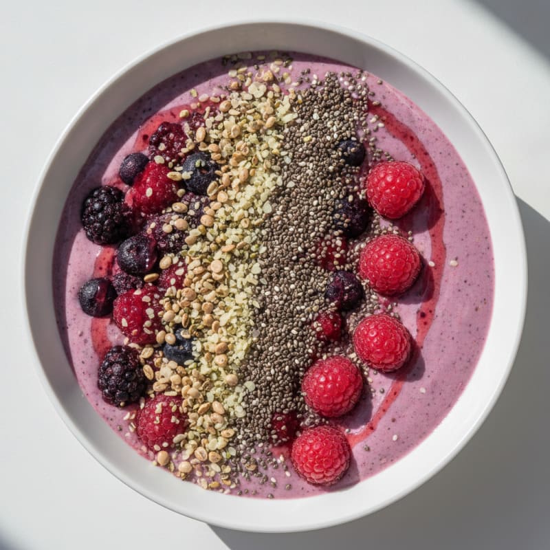 Chia Seed Berry Smoothie Bowl