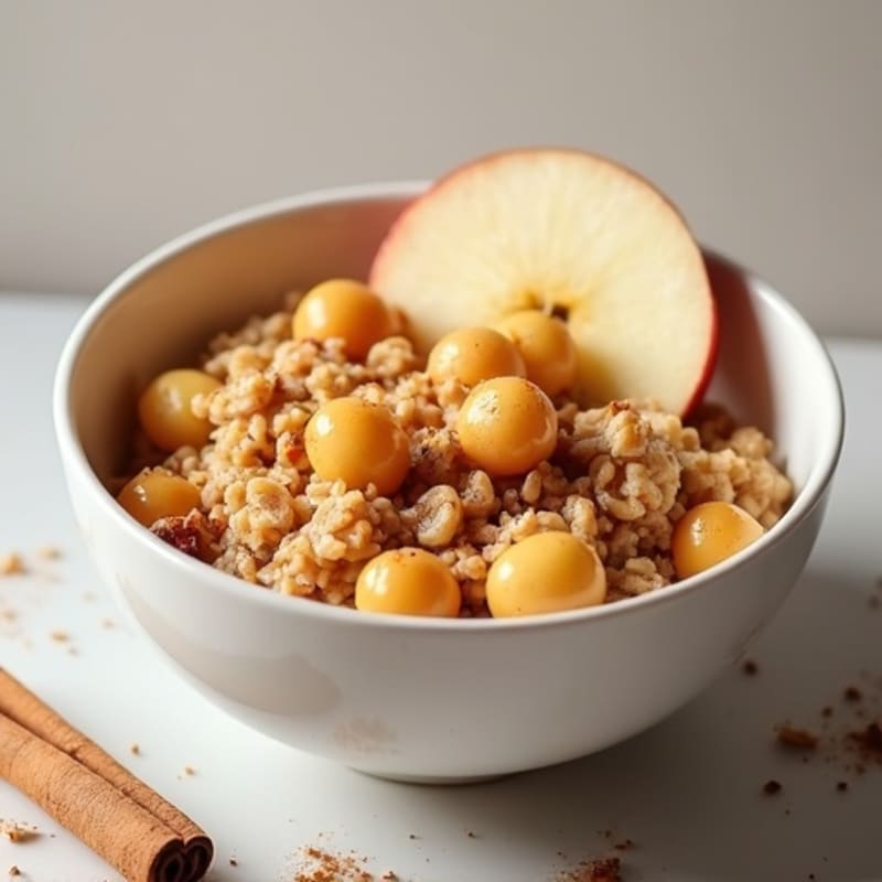Protein-Packed Apple Cinnamon Steel Cut Oats