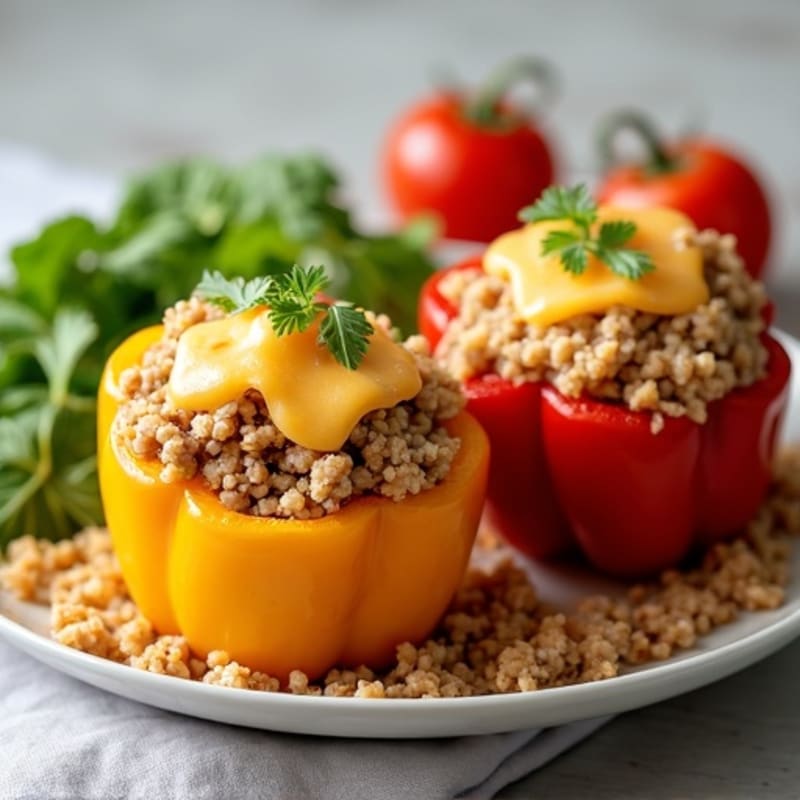 Protein-Packed Turkey and Quinoa Stuffed Bell Peppers