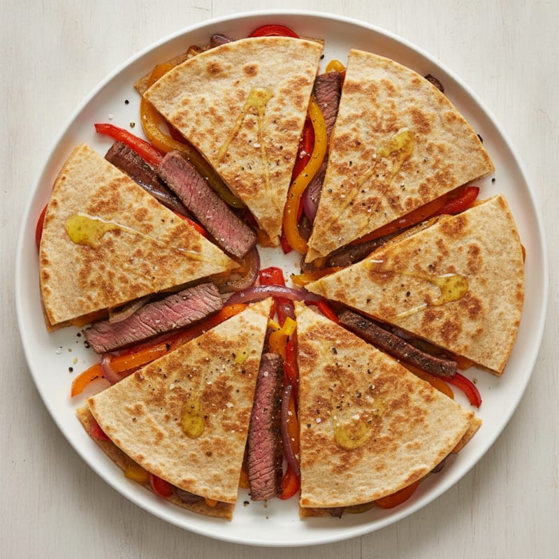 Seared Steak & Pepper Quesadillas