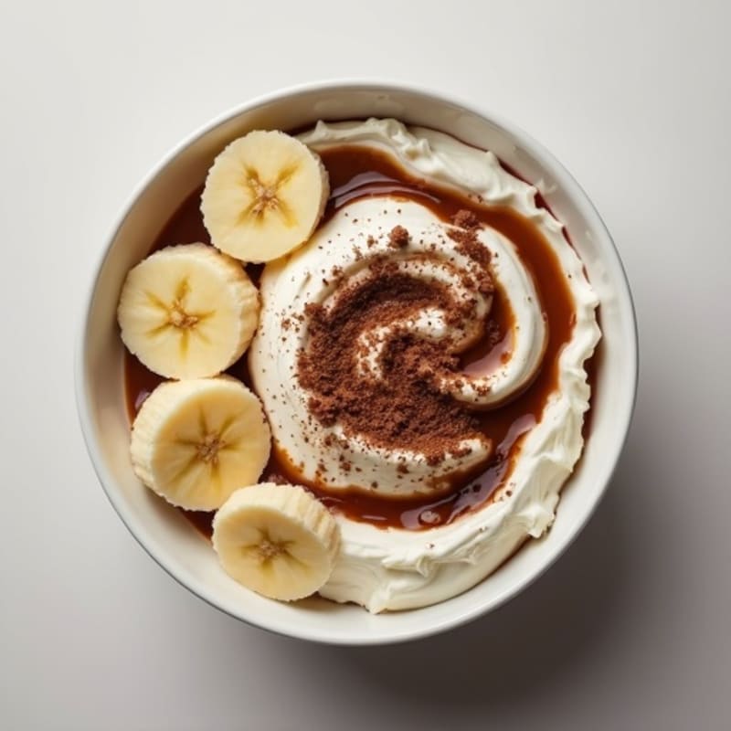 Creamy Chocolate Swirl Cottage Cheese Bowl