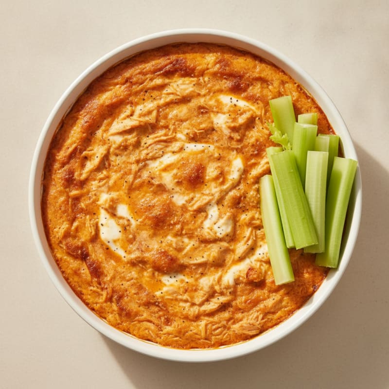Clean Buffalo Chicken Dip
