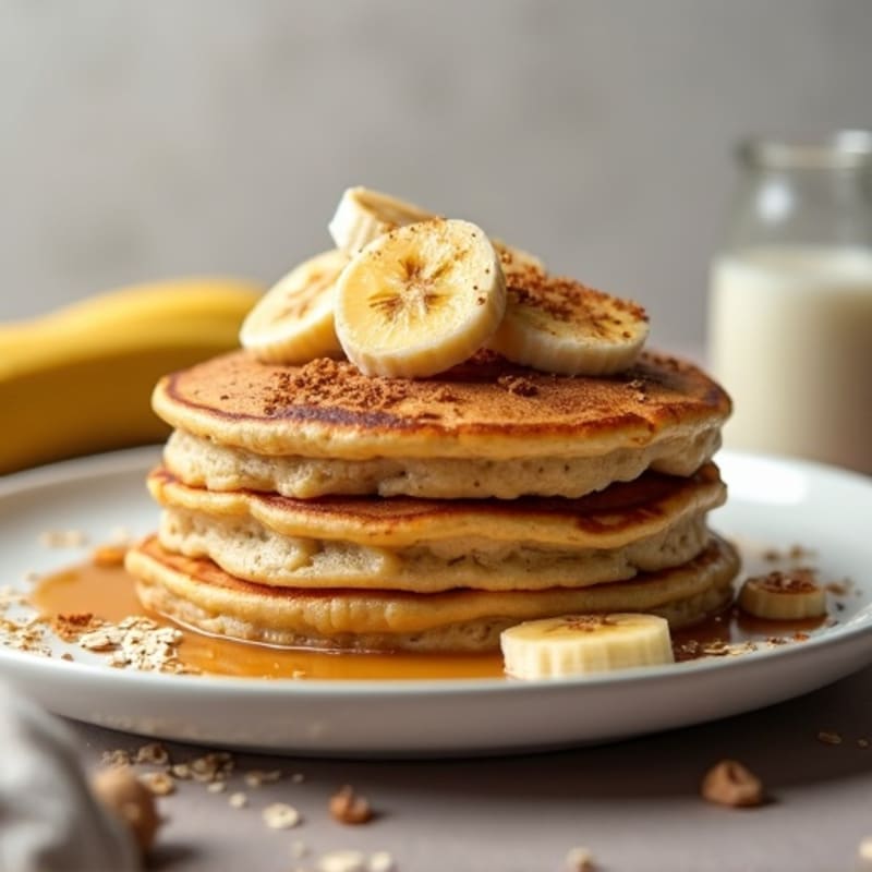 Protein Pancakes with Warm Spiced Bananas
