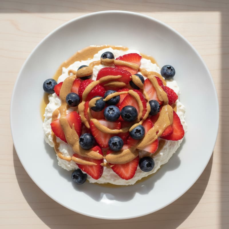 Silky Greek Yogurt Protein Mousse with Fresh Berries