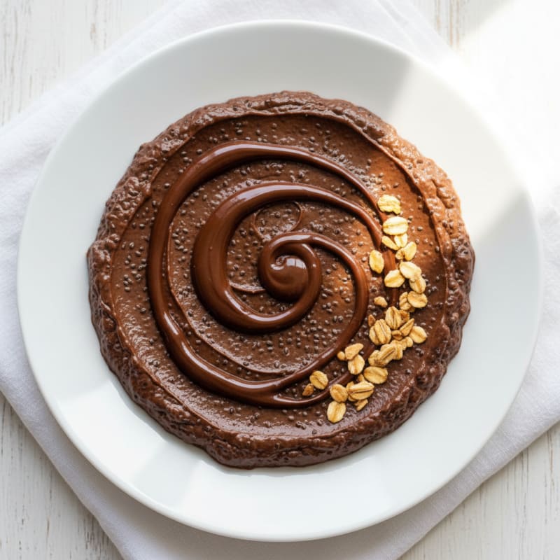 Silky Chocolate Protein Pudding with Chia Seeds