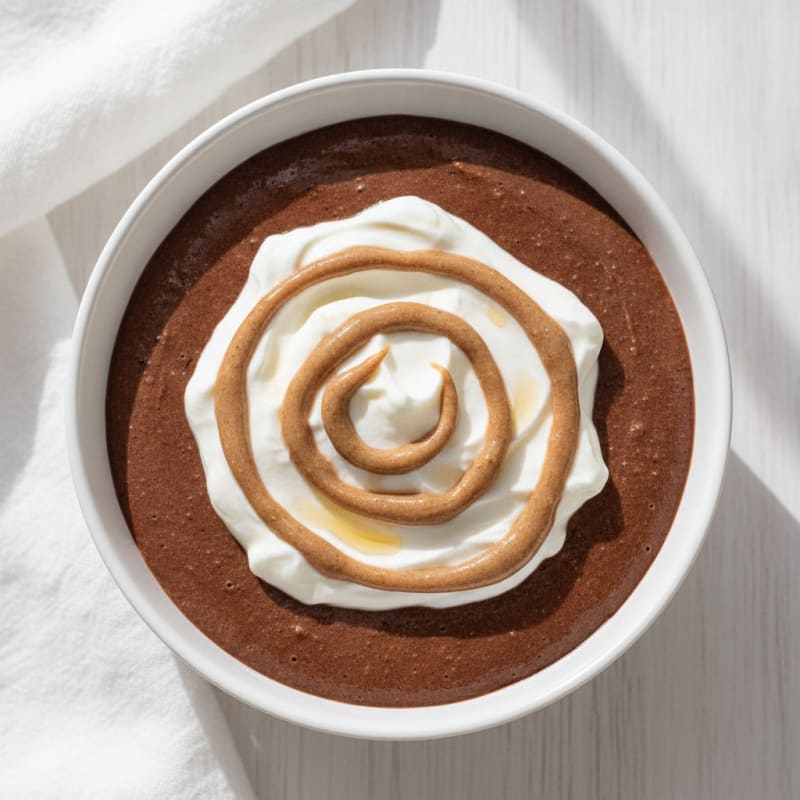 Silky Chocolate Protein Pudding with Greek Yogurt