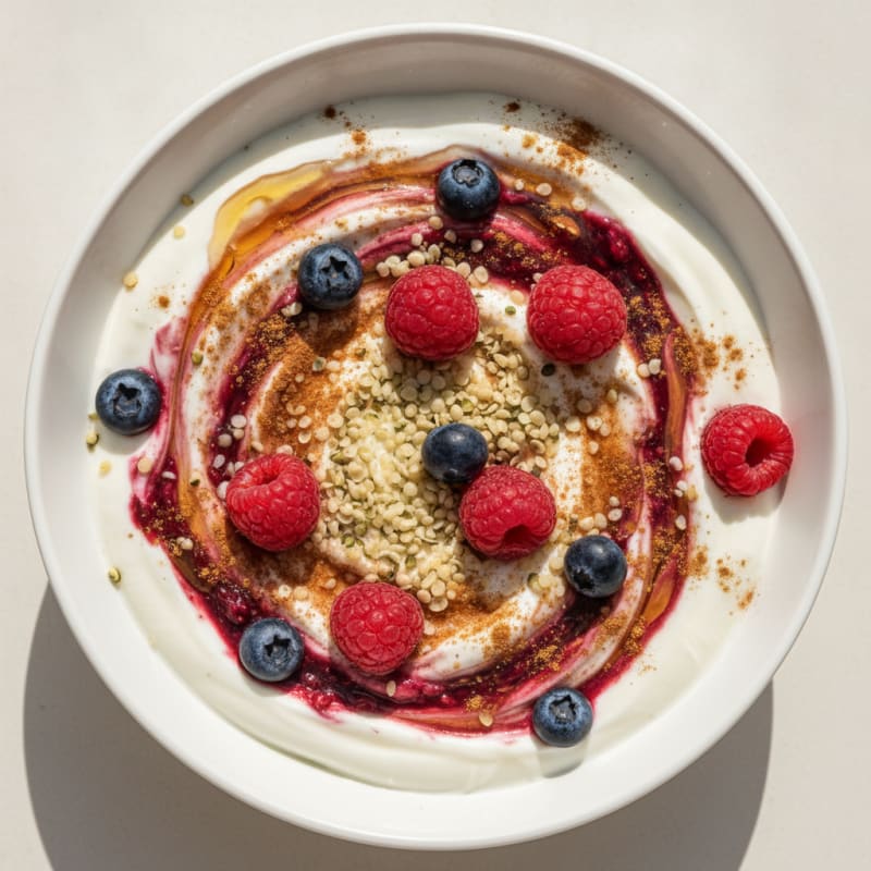 Vanilla Yogurt Berry Swirl Bowl