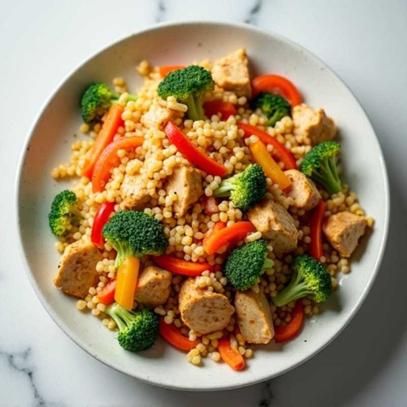 Cauliflower Rice Chicken Stir-Fry