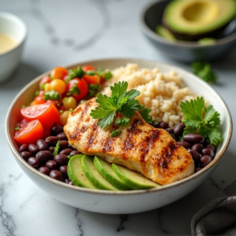 Vibrant Black Bean Burrito Bowl