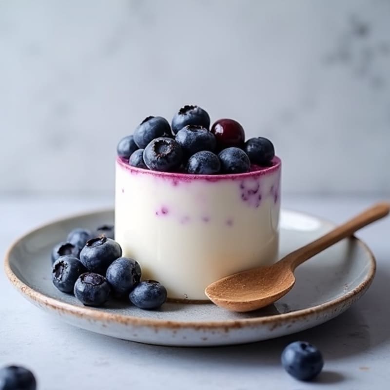 Creamy Cottage Cheese and Blueberry Protein Mousse