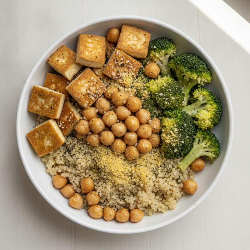 Hearty Chickpea and Vegetable Grain Bowl