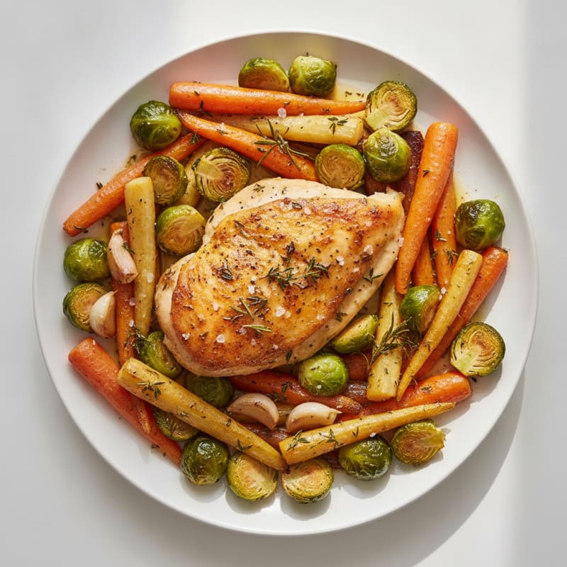 Herb-Roasted Chicken with Root Vegetables