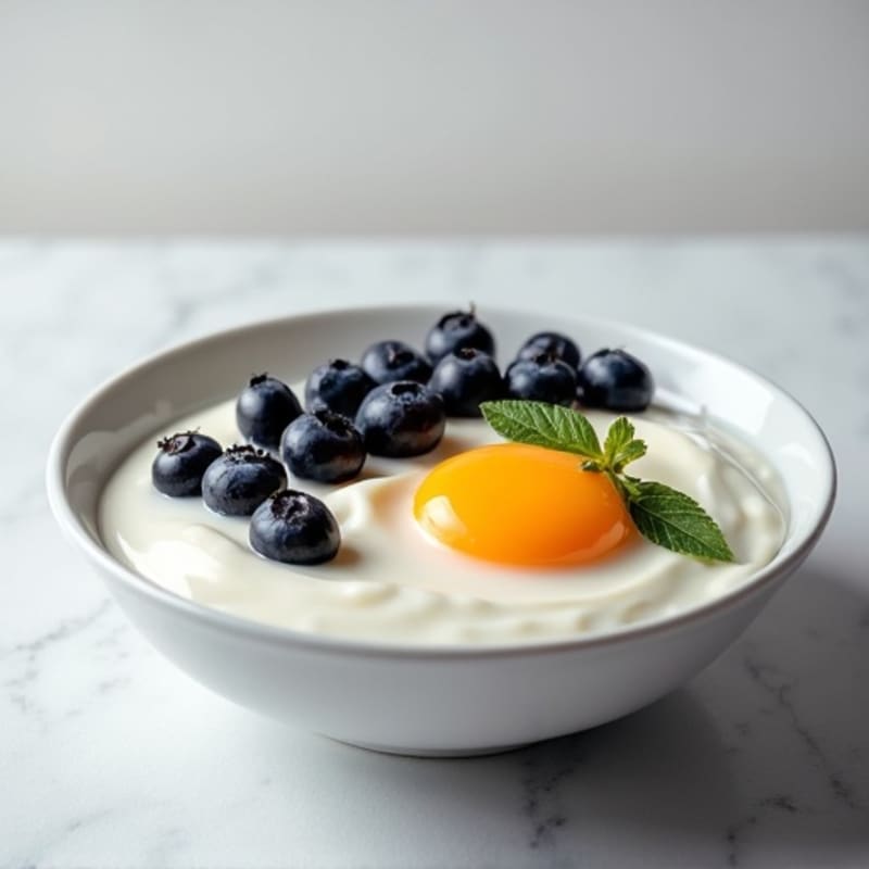 Silky Protein Yogurt Bowl with Berries