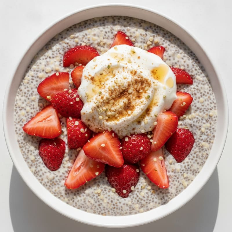Strawberry Chia Seed Pudding