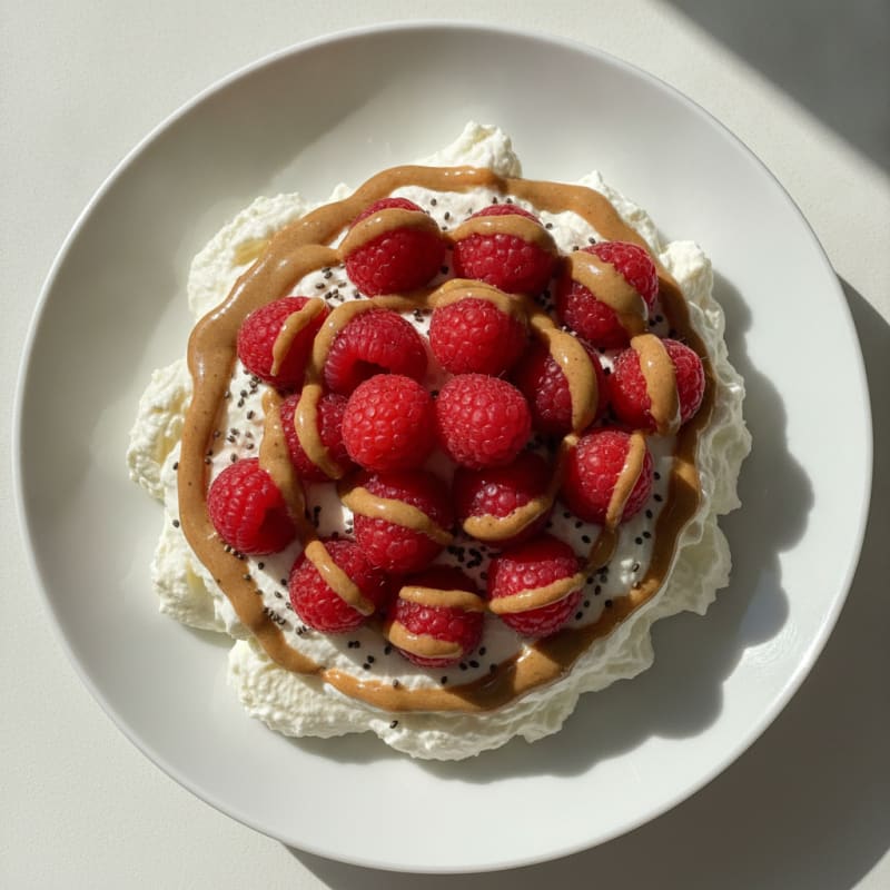 Silky Greek Yogurt Protein Mousse with Berries