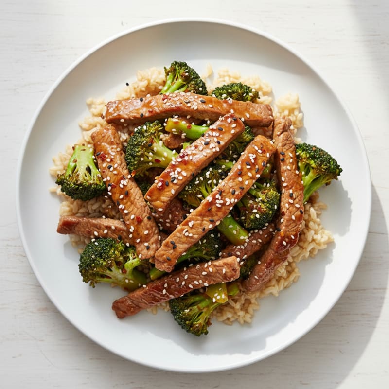 Tender Sesame Beef and Broccoli Stir-Fry
