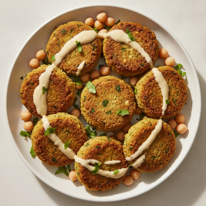 Crispy Falafel with Tahini