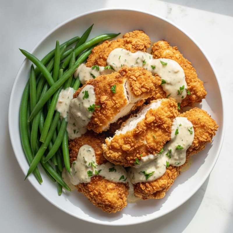 Buttermilk Fried Chicken with Creamy Gravy