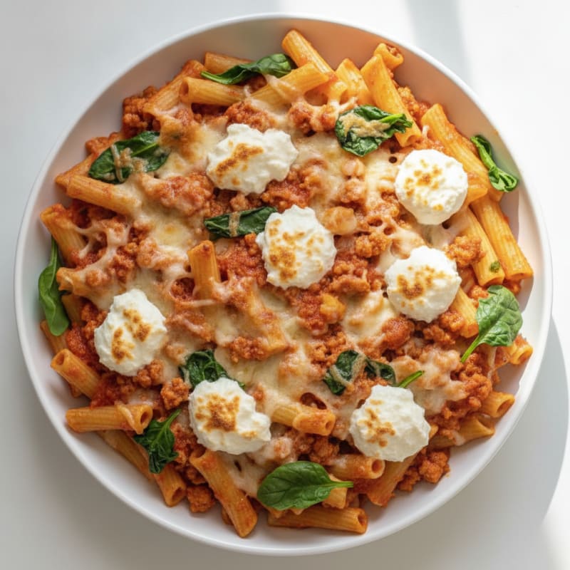 Classic Baked Ziti with Ricotta