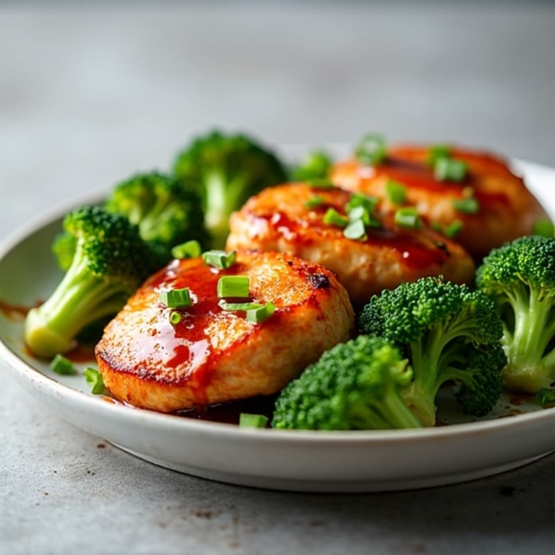 Roasted Chicken and Broccoli with Sweet Teriyaki Glaze