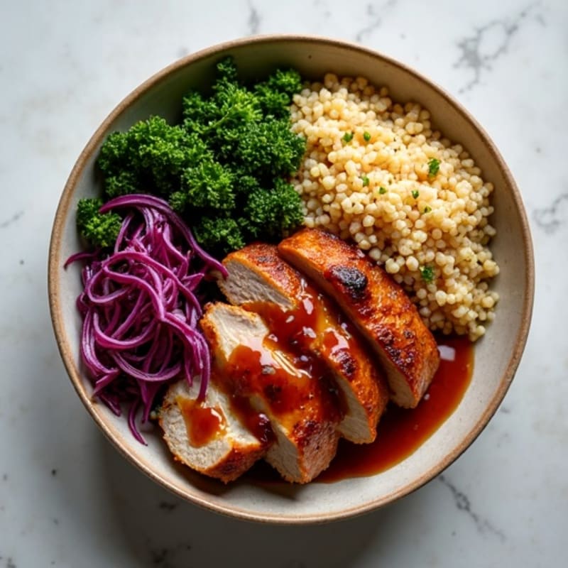 Slow-Cooked Lean BBQ Pulled Pork Power Bowl