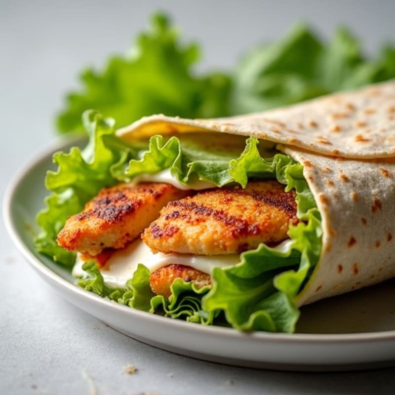 Crispy Greek Yogurt Chicken Caesar Wrap