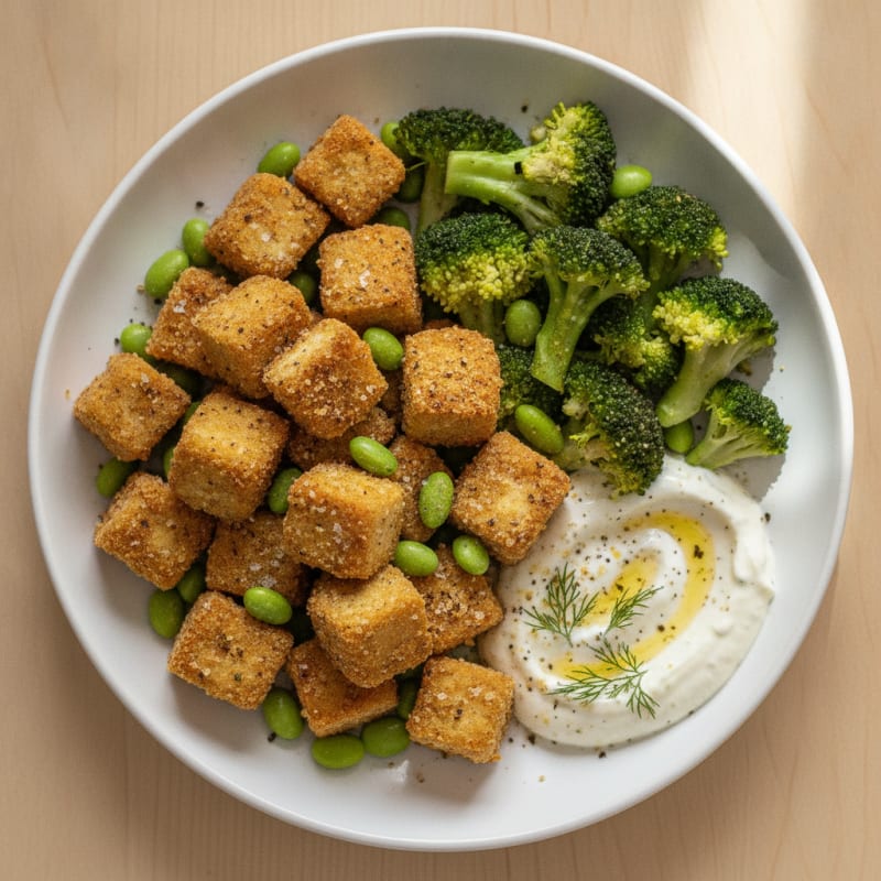 Garlic-Herb Baked Tofu