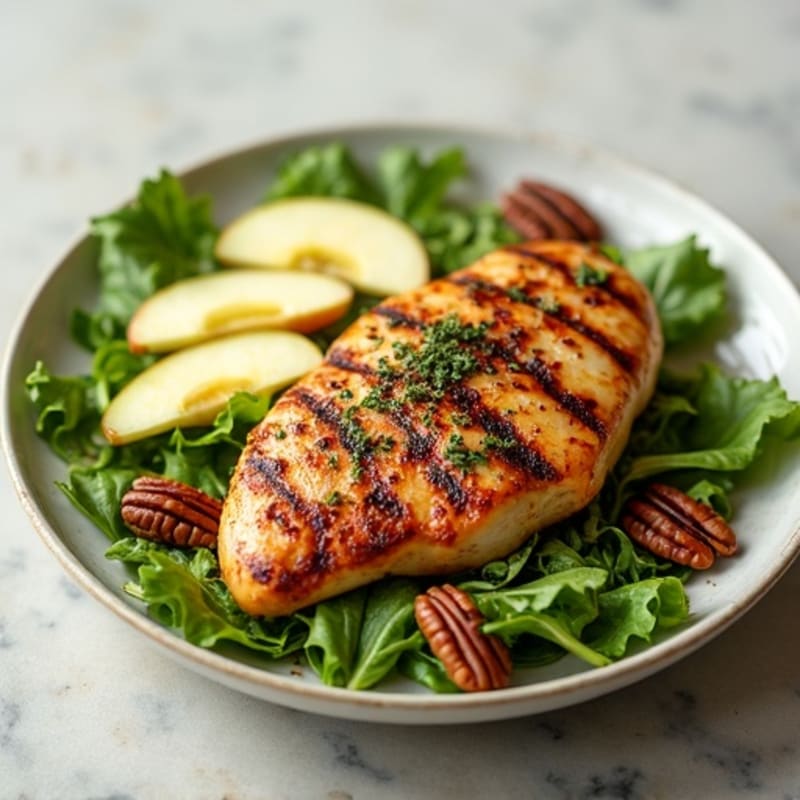 Herb-Roasted Chicken and Crispy Apple Pecan Salad